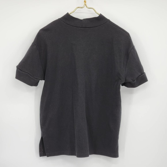 Zara Black Women's Short Sleeve Turtleneck Sweater Shirt Size Medium - Picture 3 of 7